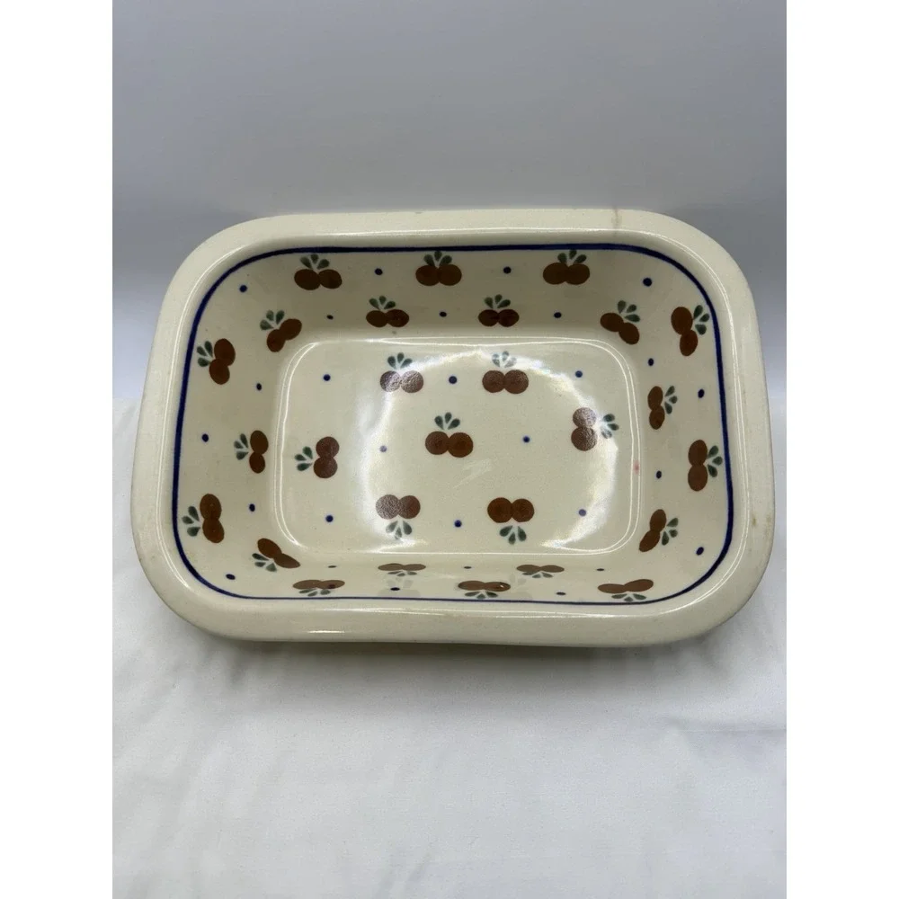 Boleslawiec Polish Pottery Baking Dish 9 7/8